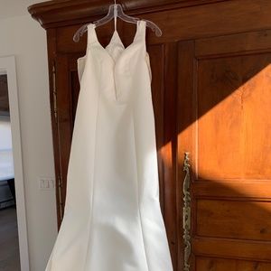 Wedding dress and veil